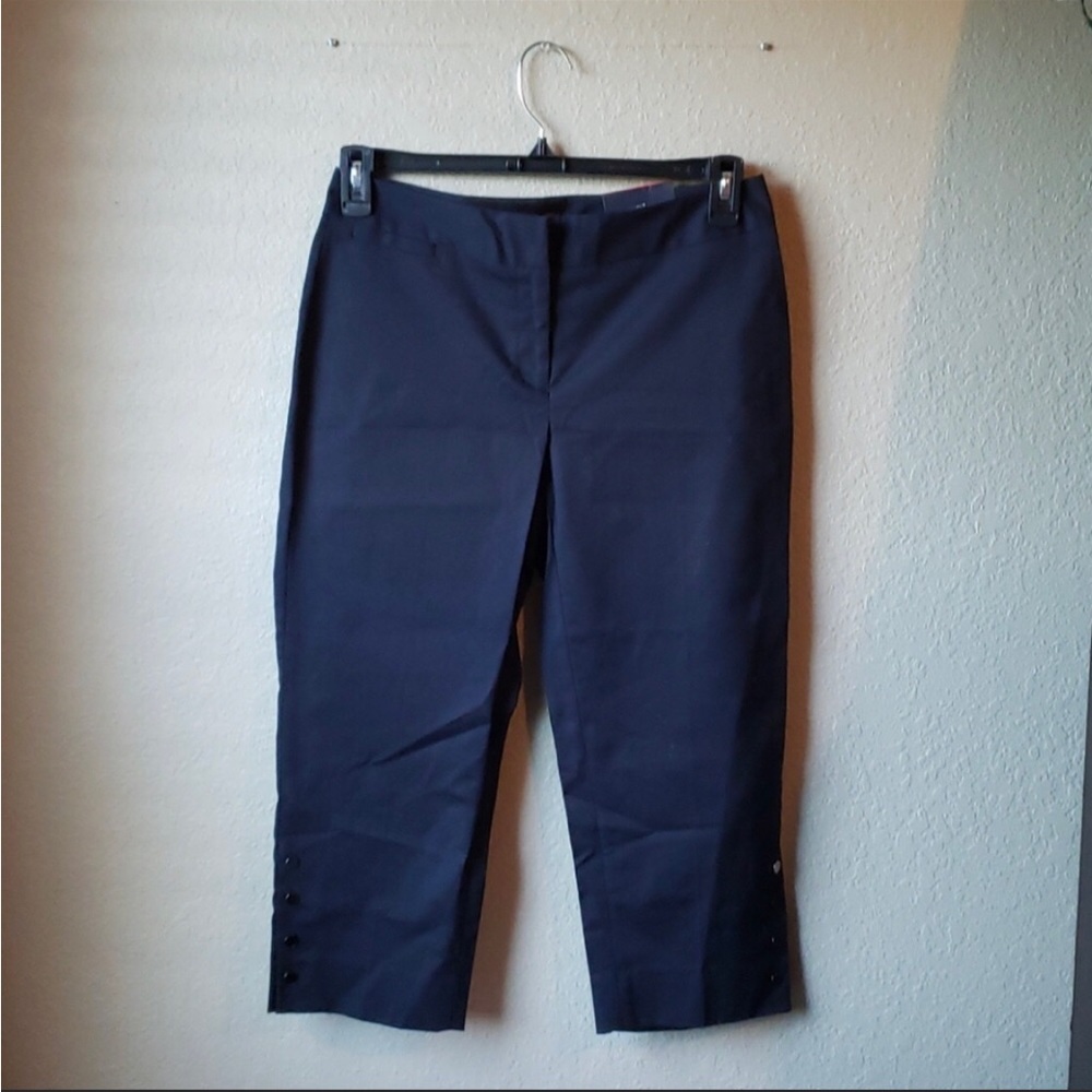 New Black Capri Pants Rafaella Curvy Cropped Pants Women’s Size 4